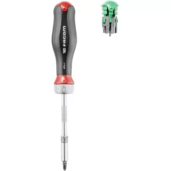 Tournevis PROTWIST à cliquet + 15 embouts de vissage (FE / PH / PZ / 6 pans / Tamper Torx)