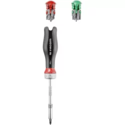 Tournevis protwist à cliquet + 15 embouts de vissage (fe / ph / pz / 6 pans / torx)