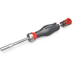 Tournevis protwist à cliquet + 15 embouts de vissage (fe / ph / pz / 6 pans / torx)