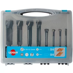 Coffret mèche acier à façonner et à bouchonner diam 8-10-12-15