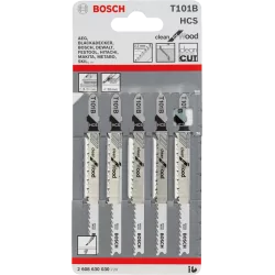 Lame de scie sauteuse pour bois T 101 B - jeu de 5
