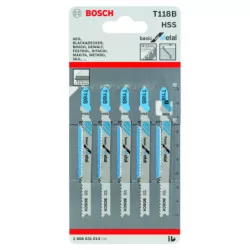 Lame de scie sauteuse pour métal T 118 B - jeu de 5