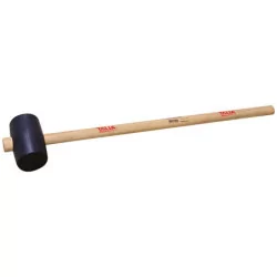 Maillet travaux public noir diam 125mm manche bois - 471301