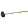Maillet travaux public noir diam 125mm manche bois - 471301
