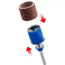 Adaptateur ponçage EZ SpeedClic + 2 bandes Dremel S407