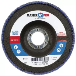 Disque bombé à lamelles acier et inox MP diamètre 125 mm