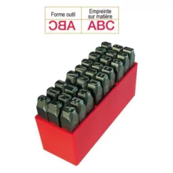 Alphabet 27 caractères 4mm -54 hrc