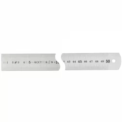 Réglet 1/2 rigide inox 300mm -30x0,8mm +1/2mm