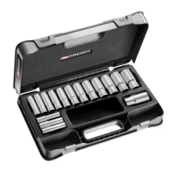 Coffret douilles 1/2 longues 6 pans métriques - 16 pièces - S.405AE