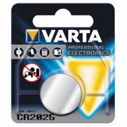 Pile électronique lithium CR2025 pelvar