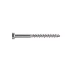Vis à bois tête hexagonale tirefond inox A2 DIN 571 M10x50 - boîte de 50