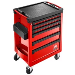 Servante 6 tiroirs roll M3 rouge