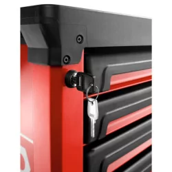 Servante 6 tiroirs roll M3 rouge