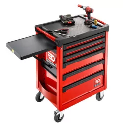 Servante 6 tiroirs roll M3 rouge