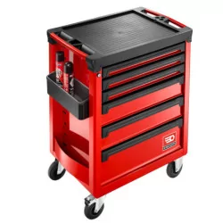 Servante 6 tiroirs roll M3 rouge