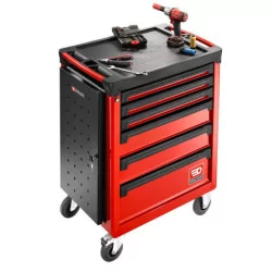 Servante 6 tiroirs roll M3 rouge