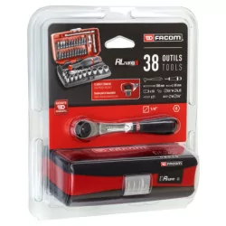 Coffret cliquet étanche + douilles 1/4 6 pans - boîte NANO