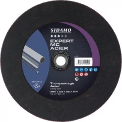 Disque à tronçonner expert mc acier diam 350 x 3.0 x 254 mm