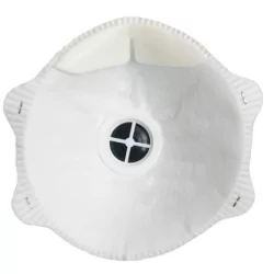 Demi-masque antipoussière coque avec valve FFP1 - boîte de 10 masques
