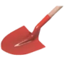 Pelle ronde 25cm - manche bois 120cm