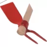 Serfouette panne & fourche forgée 26cm - manche bois 120cm