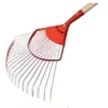 Balai gazon 20 dents fils ronds renforcés - manche bois 140cm