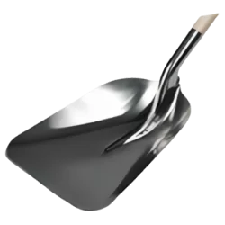 Pelle aluminium europe 29cm - manche bois 120cm