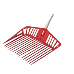 Fourche multi-usages polycarbonate - manche cintré alu 130cm