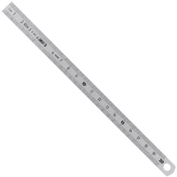 Réglet acier inox 2 faces