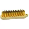 Brosse métallique manuelle forme violon 200x60 inox 5 rangs