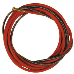 Gaine métal - acier 1,0 et 1,2 mm - 4 mètres rouge