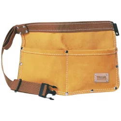Porte-outils poche double cuir et daim