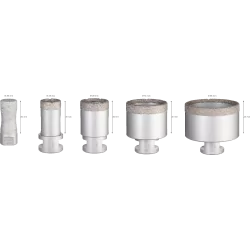 Coffret 5 trépans dry speed 68 51 35 25