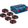 Batterie 18 V GBA 4 Ah + coffret L BOXX - Pack de 6