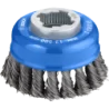 Brosse boisseau torsadée X-LOCK D.75 mm pour meulage acier