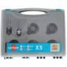 Disque à rainer HM + 2 arbres queue 8 pour défonceuse - Coffret 5