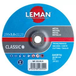 Disque à tronçonner classique 350 x 30 x 254 métal - l’unité