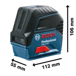 Laser combiné ligne et point 15 m en coffret - GCL 2-15