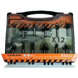 Mèche carbure queue de 8 - Coffret bois de 12