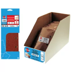 Lot de 6 patins 115x230 2x5 trous grain gamme orange