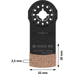 Lame pour outil multifonctions PRO AIZ 32 RT5, 2,5 x 32 mm