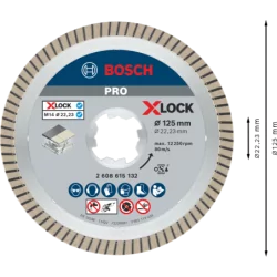 Disque Diamant Ceramic Extraclean turbo Xlock Pro 125x22.23x7mm