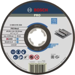Disque à tronçonner X-LOCK pour le Métal Expert for moyeu plat 125x1,6mm - l'unité