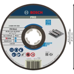 Disque à tronçonner X-LOCK pour le Métal Expert for moyeu plat 125x1,6mm - l'unité