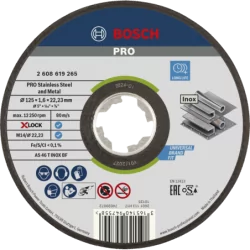 Disque à tronçonner X-LOCK pour l'Inox Expert for moyeu plat 125x1,6mm - l'unité
