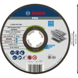 Disque à tronçonner X-LOCK pour l'Inox Expert for moyeu plat 125x1,6mm - l'unité