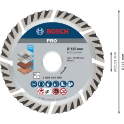 Disque diamant Universal Pro 125x22.23x10mm