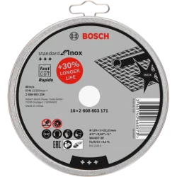 Disque à tronçonner pour l'Inox Standard for moyeu plat 125x1mm - lot de 10