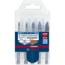 Foret Hard Ceramic HEX-9 EXPERT 4/5/6/8/10mm - lot de 5