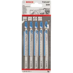 Lame de scie sauteuse BIM Speed M?al 132mm T321AF - jeu de 5